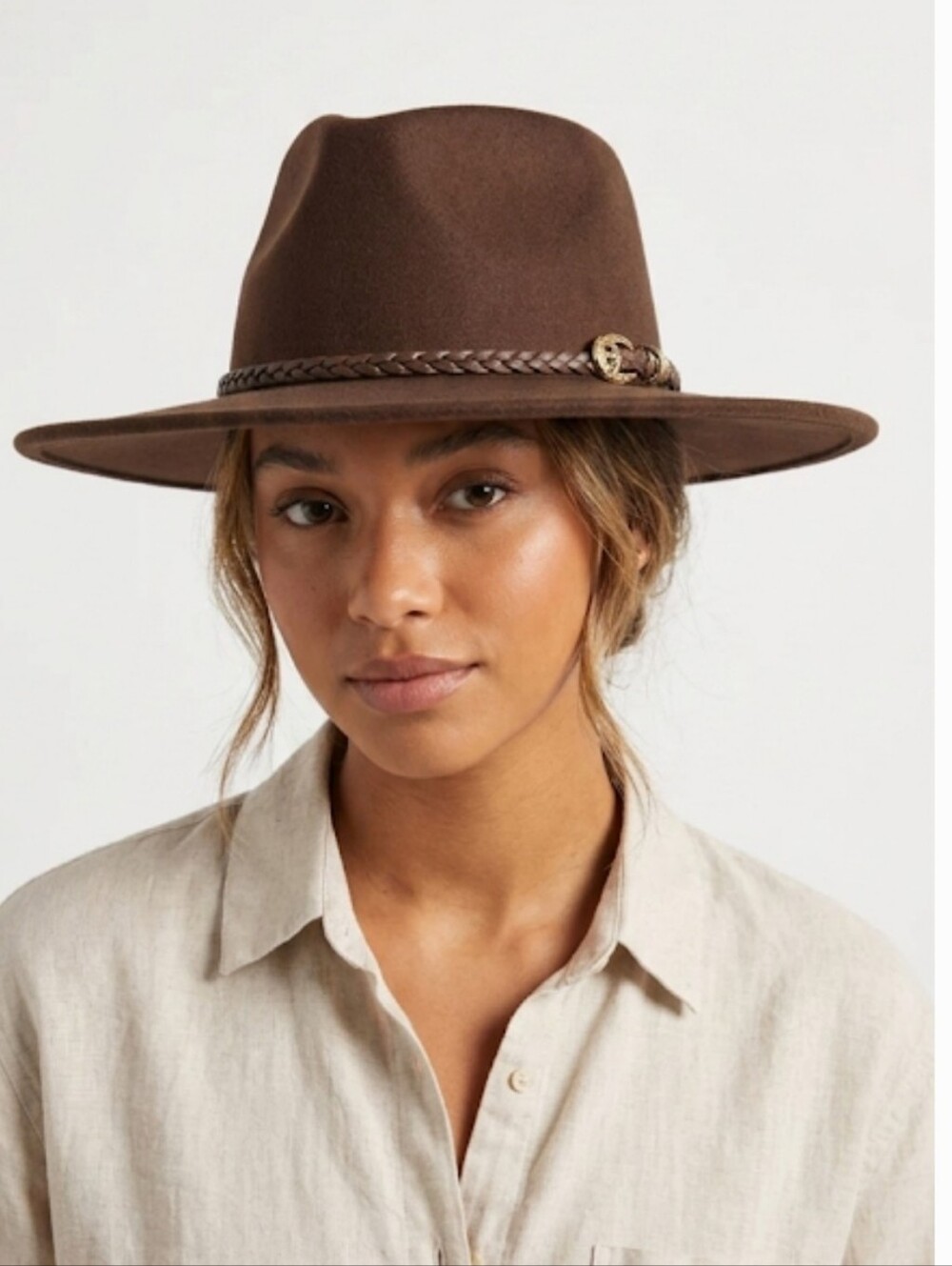 Torrid Plus Size Brown Panama Hat - NWOT